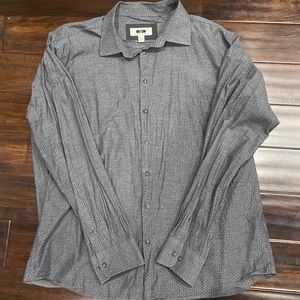 Men’s Joseph Abboud 2XLT Black Diamond Button Down